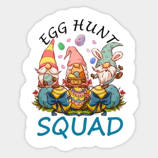 Egg Hunt Squad, Matching Family Easter Shirts Sticker